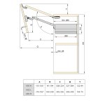 Emuca compas agile flap pour portes relevables doubles, 7, 8 - 13 kg, module h 590mm, acier et plastique, ... Emuca compas agile flap pour portes relevables doubles, 7, 8 - 13 kg, module h 590mm, acier et plastique, ...