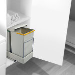 Emuca poubelles de recyclage, fixation inférieure, extraction et couvercle automatique, 2 conteneurs ... Emuca poubelles de recyclage, fixation inférieure, extraction et couvercle automatique, 2 conteneurs ...