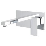 Encarre mitigeur lavabo chrom encastr