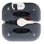 Enrouleur domestique 3 prises 2p + t 16a + coupe - circuit + 2x usb - gris / blanc - zenitech