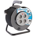 Enrouleur lectrique bricolage avec terre l. 25 m ho5vvf 3g1. 5, electraline