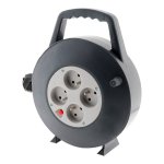 Enrouleur ho5vv - f 4 prises 3g1, 5 10m + coupe - circuit - avec poigne - zenitech