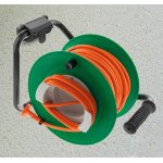 Enrouleur jardin �tanche ip44 c�ble orange 2x1, 5 mm� 22 + 3m avec prise 16a 2p & support mural - zenitech ...