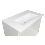 Ensemble caisson + vasque mixy - 80cm - blanc - m�lamin� - livr� en kit