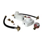 Ensemble détendeur 1, 3 kg / h + inverseur avec lyres pour 2 bouteilles propane - 20 / 150 Ensemble détendeur 1, 3 kg / h + inverseur avec lyres pour 2 bouteilles propane - 20 / 150