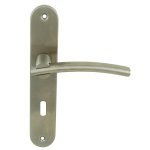Ensemble poign�e de porte bagneux trou serrure entraxe 195mm