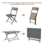 Ensemble salon de jardin 6 personnes grande table rectangulaire pliable + 6 chaises pliantes métal résine ... Ensemble salon de jardin 6 personnes grande table rectangulaire pliable + 6 chaises pliantes métal résine ...