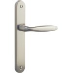 Ensemble sur plaque bristol alu nickel mat bec de cane entr 195mm Ensemble sur plaque bristol alu nickel mat bec de cane entr 195mm
