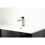 Envol mitigeur lavabo fa�on inox et noir