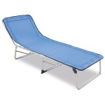 Eredu transat bain de soleil 882 / tx - aluminium et pvc tisse - bleu Eredu transat bain de soleil 882 / tx - aluminium et pvc tisse - bleu