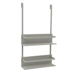 Etagre de douche  suspendre gris mat