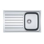 Evier  encastrer 45cm inox avec siphon - 006099