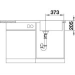 Evier  encastrer 60cm inox avec siphon - 523034