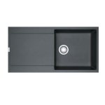 Evier  encastrer 60cm manuel graphite avec siphon - 094518