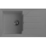 Evier � encastrer aloa 1 cuve + �gouttoir gris b�ton