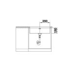 Evier sous plan blanco 522971