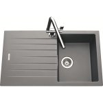 Ewi evier cuisine a encastrer 1 bac + 1 egouttoir hola - granit - 86 x 50 cm - gris Ewi evier cuisine a encastrer 1 bac + 1 egouttoir hola - granit - 86 x 50 cm - gris