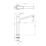 Exu mitigeur �vier chrome