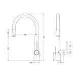 Fame mitigeur �vier � douchette chrom�