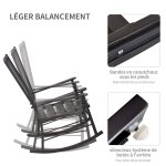 Fauteuil  bascule rocking chair bandes  bascule caoutchouc butes porte - gobelet assise dossier  ...