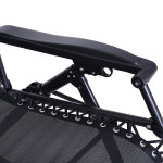 Fauteuil � bascule rocking chair pliable chaise longue z�ro gravit� 2 en 1 plateau porte gobelet t�ti�re ...