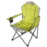 Fauteuil camp luxe vert / gris