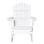 Fauteuil de jardin adirondack  bascule rocking chair style no - rtro assise dossier ergonomique bois ...