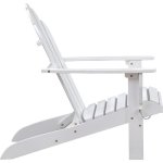 Fauteuil de jardin inclinable en acacia fsc - 72, 5 x 89, 5 x h. 94 cm - blanc Fauteuil de jardin inclinable en acacia fsc - 72, 5 x 89, 5 x h. 94 cm - blanc