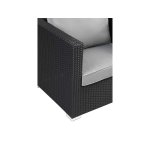Fauteuil jardin en r�sine tress�e  ibiza  - atlanta - noir
