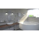 Feuille 300x300 galets rectifis blanc
