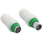 Fiche coaxiale droite � 9 mm - 1 femelle / 1 m�le