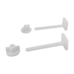 Fixation d'abattant wc avec 2 vis  tte carre et 2 crous - plast