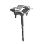 Fixation collier de tire - fond acier pour mt diamtre 33 - 45mm