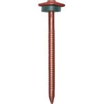 Fixation pour tole galva et plaque bitume, rouge