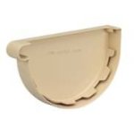 Fond de profile symtrique gouttire pvc demi - ronde 25 couleur sable