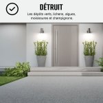 Fongicide ultra concentr pour toiture murs faade terrasse antimousse limine aussi algues et lichens ...