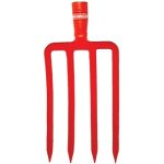 Fourche  bcher 4 dents triangulaires sans manche 29 cm