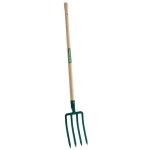 Fourche � b�cher douille 30 cm - manche en bois pomme