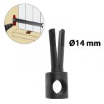 Gabarit de perçage composite plastifié, h. 80 x l. 25 x p. 25 mm Gabarit de perçage composite plastifié, h. 80 x l. 25 x p. 25 mm