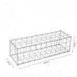 Gabion en kit - 100 cm x 30 cm x 30 cm maille carre 100 mm x 100 mm (spirales)