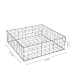 Gabion en kit - 100 cm x 100 cm x 30 cm maille carre 100 mm x 100 mm (spirales)