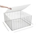Gabion en kit - 100 cm x 100 cm x 50 cm maille carre 100 mm x 100 mm (agrafes)