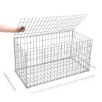 Gabion en kit - 100 cm x 50 cm x 50 cm maille rectangulaire 50 mm x 100 mm (agrafes)