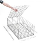 Gabion en kit - 50 cm x 100 cm x 30 cm maille carre 100 mm x 100 mm (agrafes)