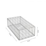 Gabion en kit - 50 cm x 100 cm x 30 cm maille rectangulaire 50 mm x 100 mm (spirales)