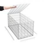 Gabion en kit - 50 cm x 100 cm x 50 cm maille rectangulaire 50 mm x 100 mm (agrafes)