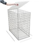 Gabion en kit - 50 cm x 70 cm x 100 cm maille carre 100 mm x 100 mm (agrafes)