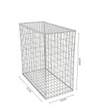 Gabion en kit - 50 cm x 70 cm x 100 cm maille rectangulaire 50 mm x 100 mm (spirales)