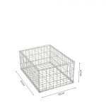 Gabion en kit - 50 cm x 70 cm x 30 cm maille rectangulaire 50 mm x 100 mm (spirales)