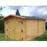 Garage madriers bois massif 42mm surface 24. 23m2